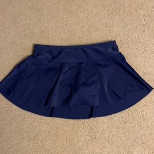 Land’s End Swim Kids Swim Mini Skirt. Navy Blue, girls size 12 regular.